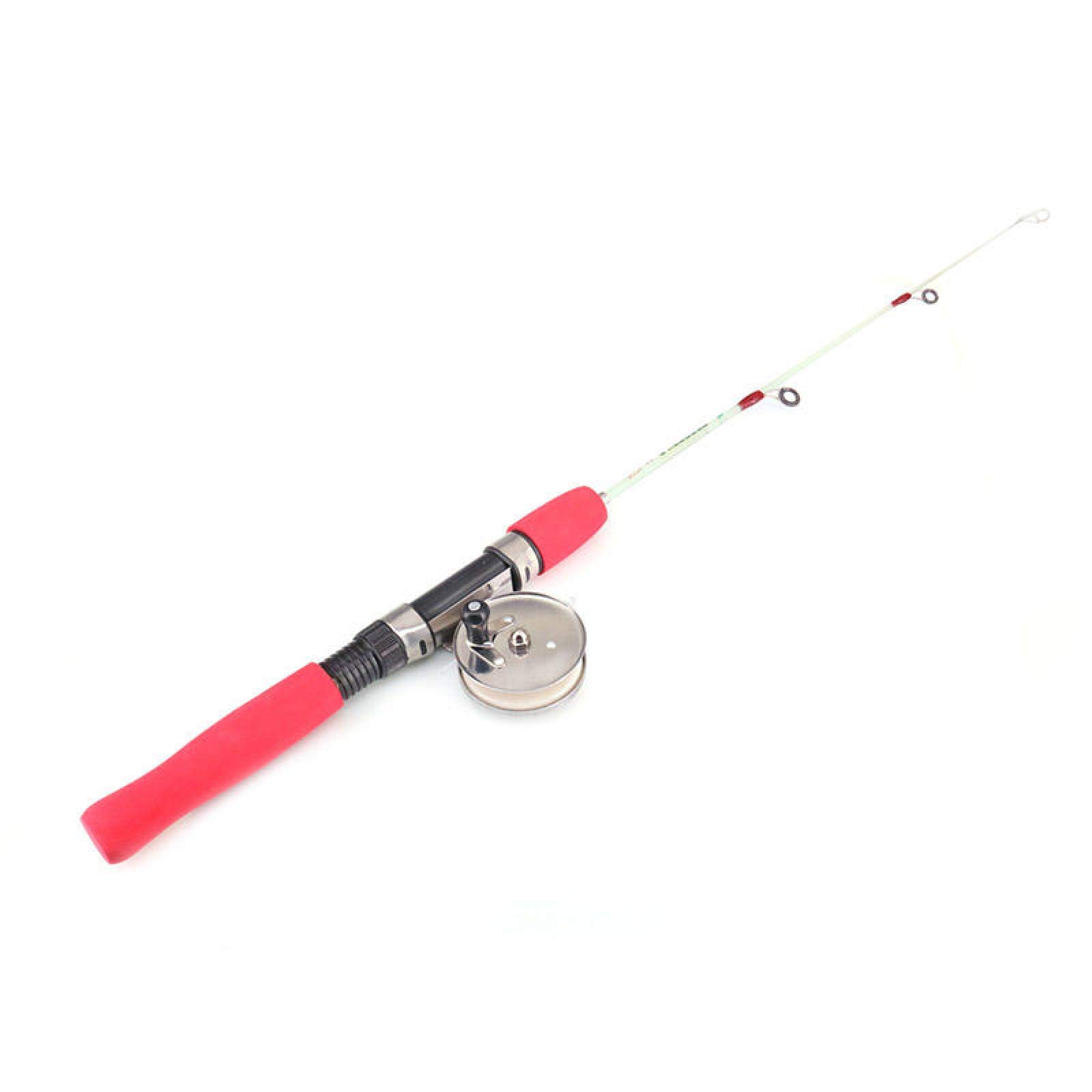 Amazon | 釣り竿 60cm赤い釣り竿リールコンボミニポケットアイス